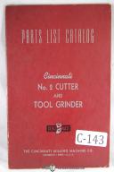 Cincinnati-Cincinnati 2 Tool Cutter Grinder Parts Manual-#2-No. 2-01